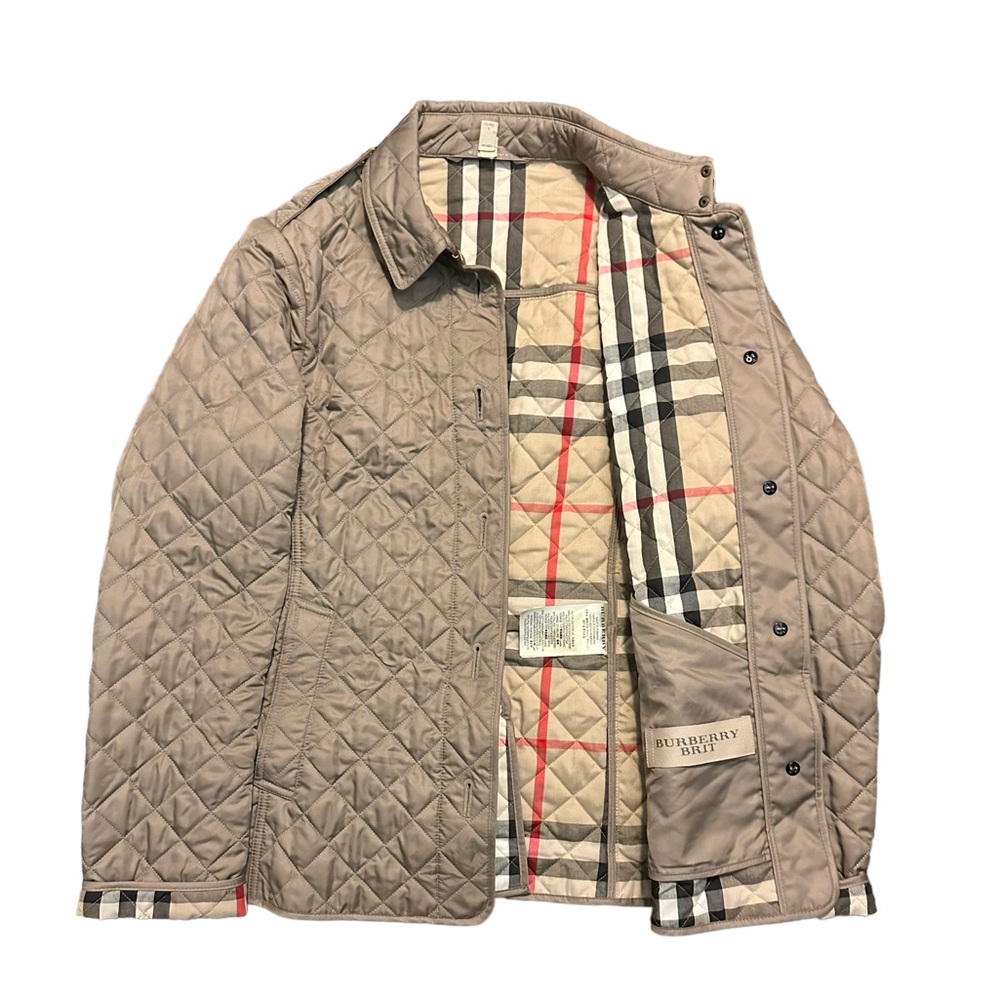 Burberry Tan Quilted Jacket